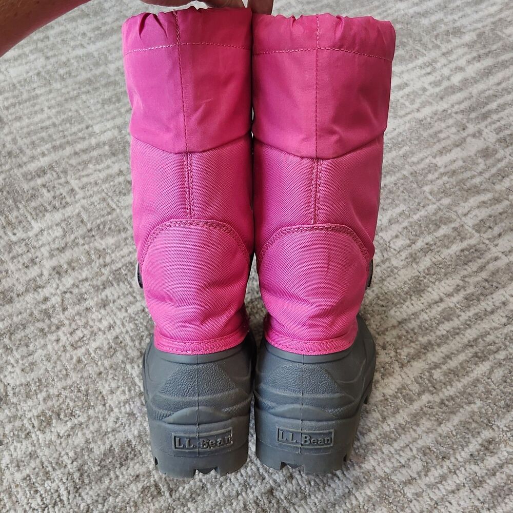 LL Bean kid's Northwoods snow boots pink size 2 youth (LLB Item 238064) - Picture 7 of 8